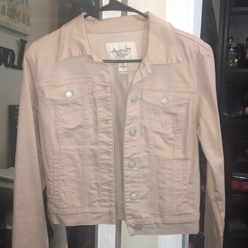 Nude jean jacket